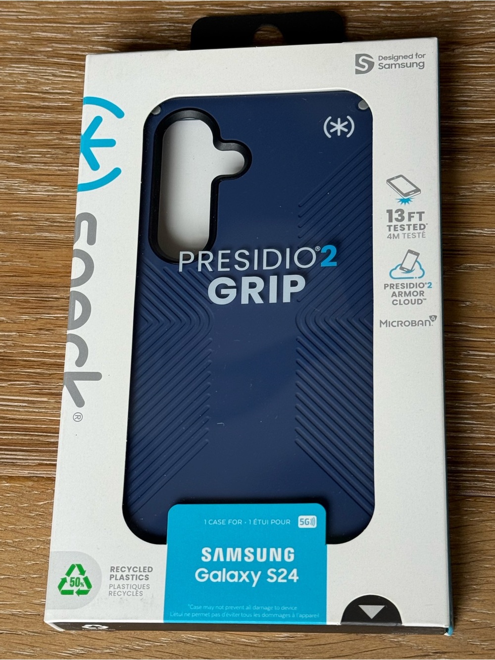 New Speck Presidio2 Grip Case for Samsung Galaxy S24 Navy Blue